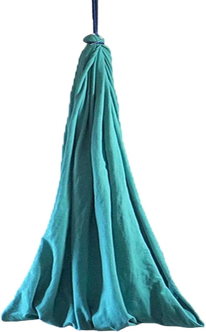 Sensory Swing for Kids with Autism ADHD and Aspergers, Indoor & Outdoor Adjustable Therapy Swing Hammock Has A Calming Effect On Children (Color : Cyan, Size : 100x280cm/39x110in)