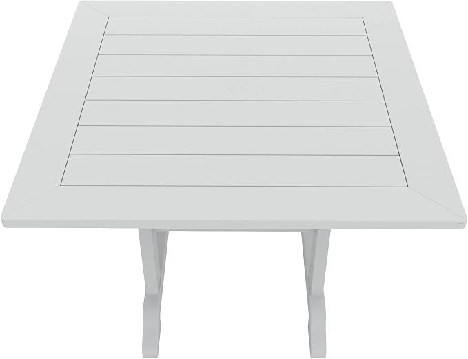 HDPE Laguna 43" Square Dining Table,White