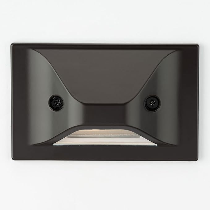 Progress Lighting P660005-020-30 4.5-Watt 3000K Integrated LED Wall or Step Light Antique Bronze
