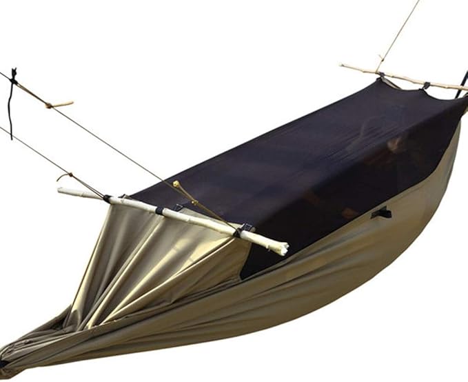 Camping Hammock, Hammock Multi-Function Portable Anti-wear Tent Camping Trip Riding Equipment Nylon