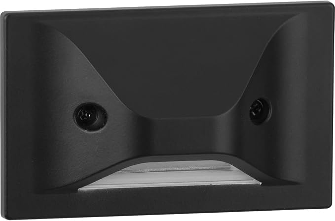 Progress Lighting P660005-031-30 4.5-Watt 3000K Integrated LED Wall or Step Light Black