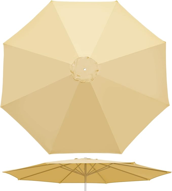 YardGrow 11.5ft 8 Ribs Umbrella Canopy Replacement for Patio Umbrella, Frame NOT Included, Umbrella Replacement Canopy ONLY