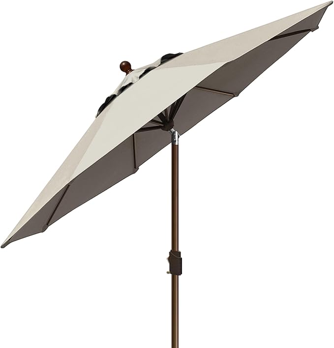 EliteShade USA 10-Year-Non-Fading 9Ft Market Patio Umbrella, UPF 50+ UV Protection Performance Sun Umbrella, Heavy Duty Commercial Grade Outdoor Table Umbrella with Crank & Tilt, Windproof Vented Top for Garden, Pool, Deck and Outdoor Playsets, Antique...