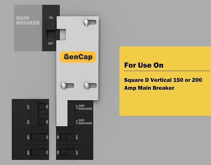 Generator Interlock Kit Compatible with Square D QO & Homeline Indoor or Outdoor (SD200VL-3-1/4 to 4 Inch)