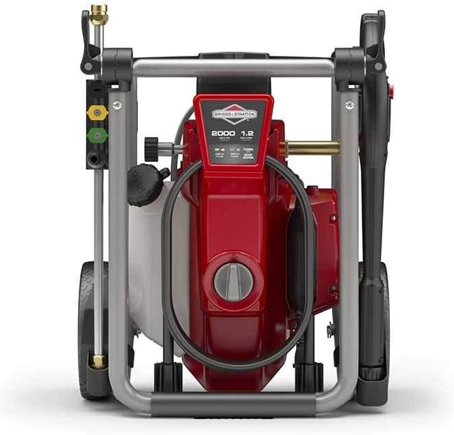 Briggs & Stratton 020681 2000 PSI, 1.2Gpm Electric Pressure Washer, 2000 PSI, 1.2 GPM, Red/Gray/Titanium