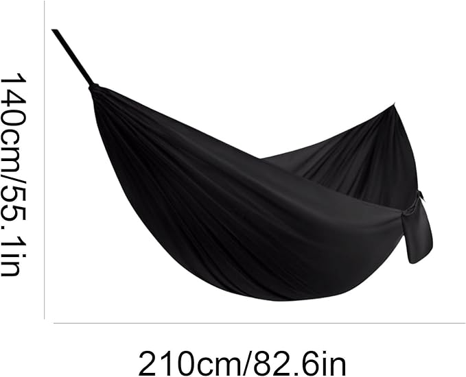 Polyester Hammock with Built-in Storage Pocket Large Space Lightweight Portable Outdoor Camping Hammock(Green)