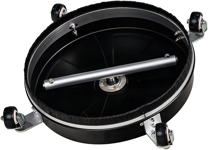 SCITOO 15" Pressure Washer Surface Cleaner 4000 PSI with 4 Wheels,1/4" Quick Connector and Washer Accessories for Concrete, Patio, Sidewalk, Deck and Driveways