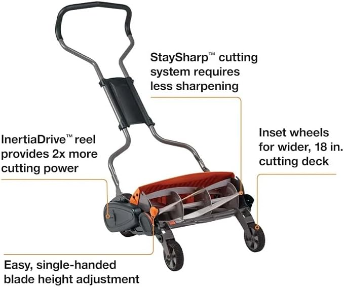 Eco-Friendly Manual Push Lawn Mower