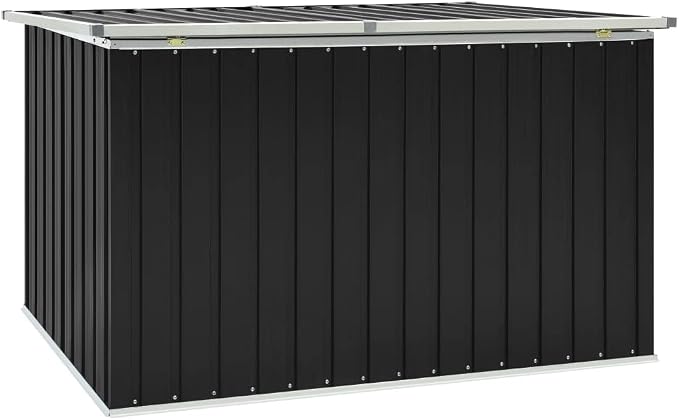outside storage box waterproof,deck boxes,Patio Storage Box Anthracite 67.3"x39"x36.6"Designed for Courtyard Travel