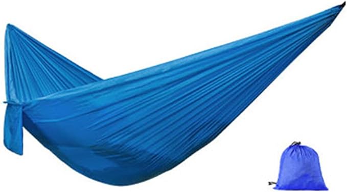 Swing Set Nylon Hammock with Tear Resistant, Portable Single Hammock, Durable, Breathable, Long Lasting, for Outdoors Swing Seat (Color : Royal Blue)