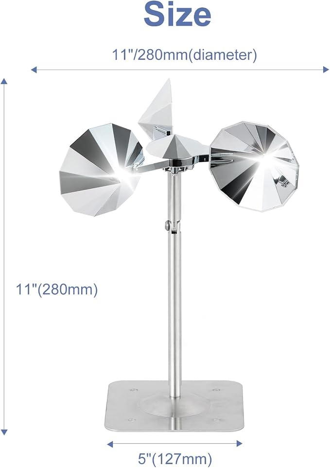 OFFO 2 PCS Bird Scare Reflective Device, Bird Reflector Keep Pigeon Woodpeckers and Sparrows Away for Outdoor Use Boats Roofs Gardens