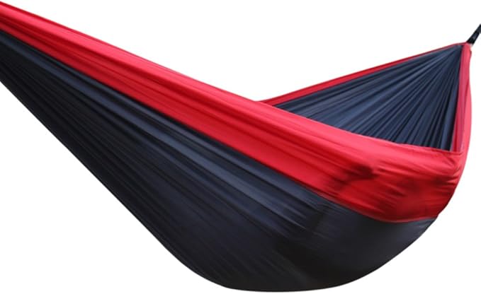 Budge HAMDHRGS Double Nylon Hammocks, Red/Gray