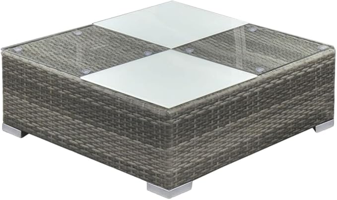 5 Piece Patio Lounge Set with Cushions, Patio Conversation Set Porch Furniture Set Outdoor Dining Sets Outdoor Sofa Sets for Poolside Negotiation Area Exhibition Piazza Poly Rattan Gray