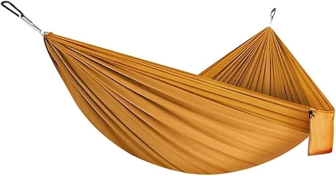 Camping Hammock Bed Double & Single Hammock Portable Nylon Parachute Hammocks Swing for Indoor Outdoor Garden Hiking Travel Backpacking Hammock Swing (Color : H)