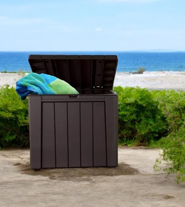 30 Gallon Deck Container,All-Weather Seamless Indoor Comfort Meets Outdoor Durability for Every Environmen (Brown)