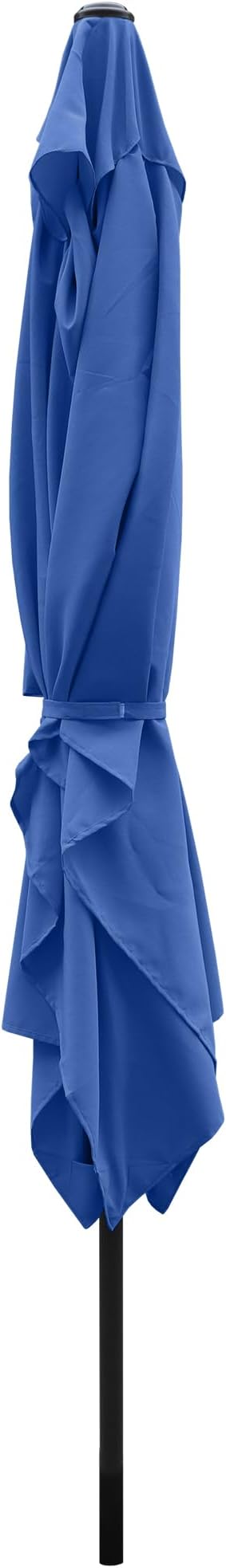 ABBLE Outdoor Patio Umbrella 10Ft x 6.5 Ft Rectangular with Crank, Weather Resistant, UV Protective Umbrella, Durable, 6 Sturdy Steel Ribs, Market Outdoor Table Umbrella, Navy
