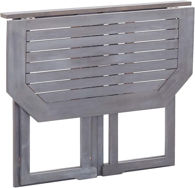 Bistro Set,Outdoor Patio Furniture,Outdoor Chat Conversation Set,Garden Furniture Sets,for Patio,Backyard,Garden,Outdoor,2 Piece Solid Acacia Wood Gray
