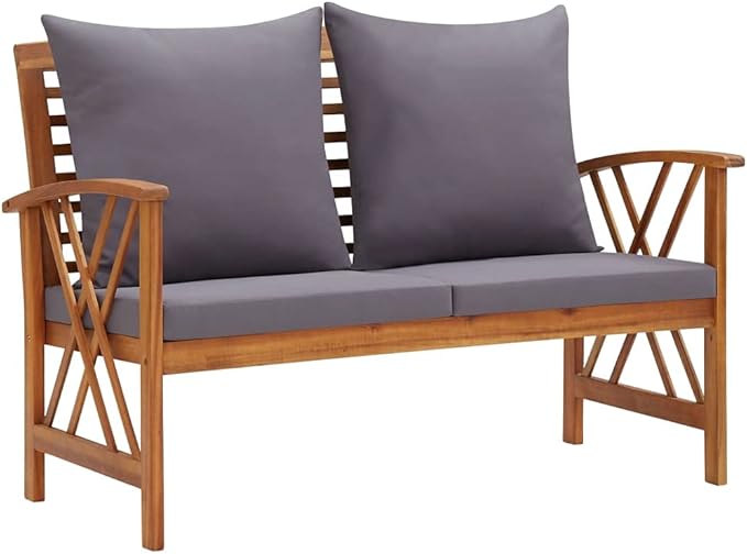 Outdoor Furniture Set, Patio Conversation Set, Garden Backyard Poolside Patio Seating Set for Garden Poolside Balcony 3 Piece Garden Lounge Set with Cushions Solid Acacia Wood