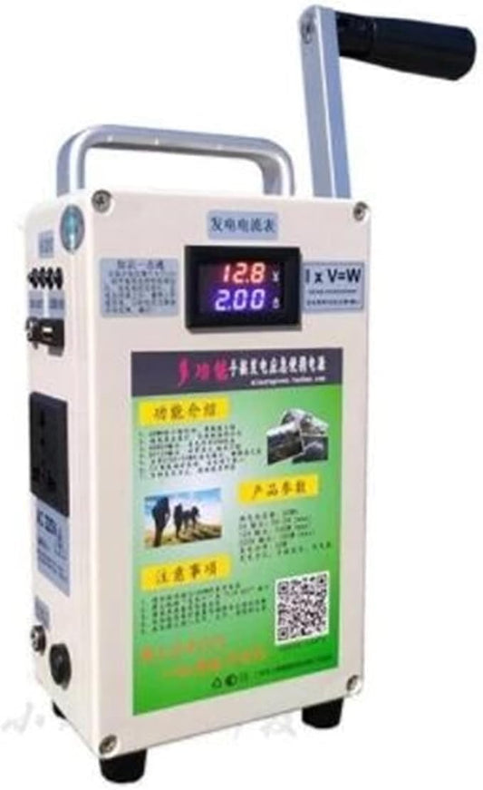 Hand Crank Generator Mobile Phone Charging Treasure High Power 500W Large Capacity Outdoor DC12V 240W Manual Generator(150W 240W XY-201L)
