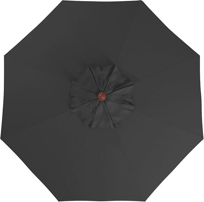 California Umbrella 9' Premium Commercial Hardwood Patio Umbrella, Manual Lift With Olefin Kiwi Fabric