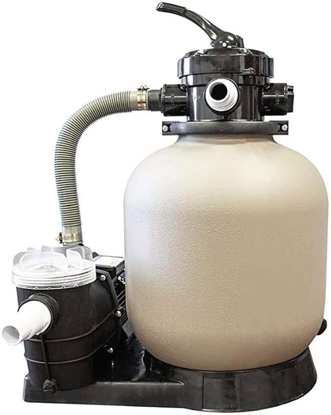 In The Swim 18' Round Above Ground Swimming Pool - Weekender (Premium) Package - Featuring: Sand Filter, Pump System and A-Frame Ladder