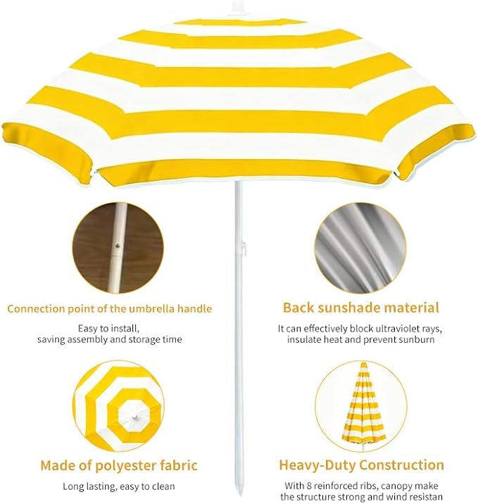 Water Table Umbrella,Kids Beach Umbrella & Picnic Table Shade,Ideal for Sand Play,Camping,Beach Trips,and Garden Fun.Lightweight Yet Durable