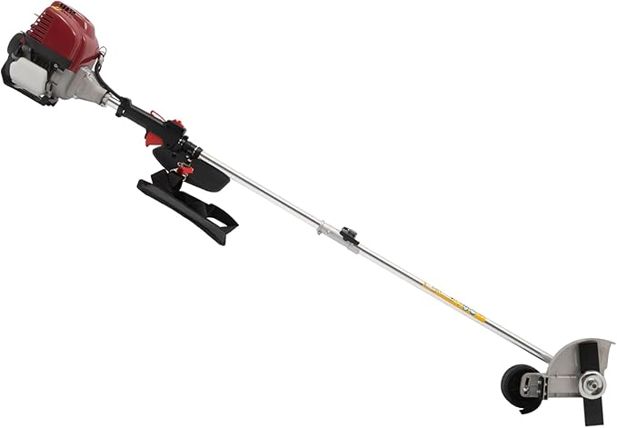 35.88CC Weed Wacker 4 Stroke Gas Powered String Trimmer 0.75KW Lawn Edger with Funnel & Goggles 8500r/min Powerful Brush Cutter for Lawn, Rice, Wheat