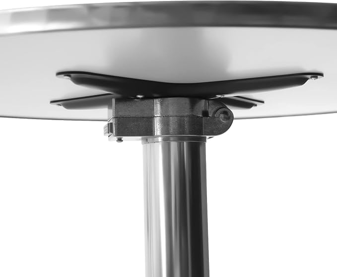 Metal Bar Table Aluminum Patio Tables Indoor-Outdoor Bar Height Table with Round Flip-UpTable H45inch