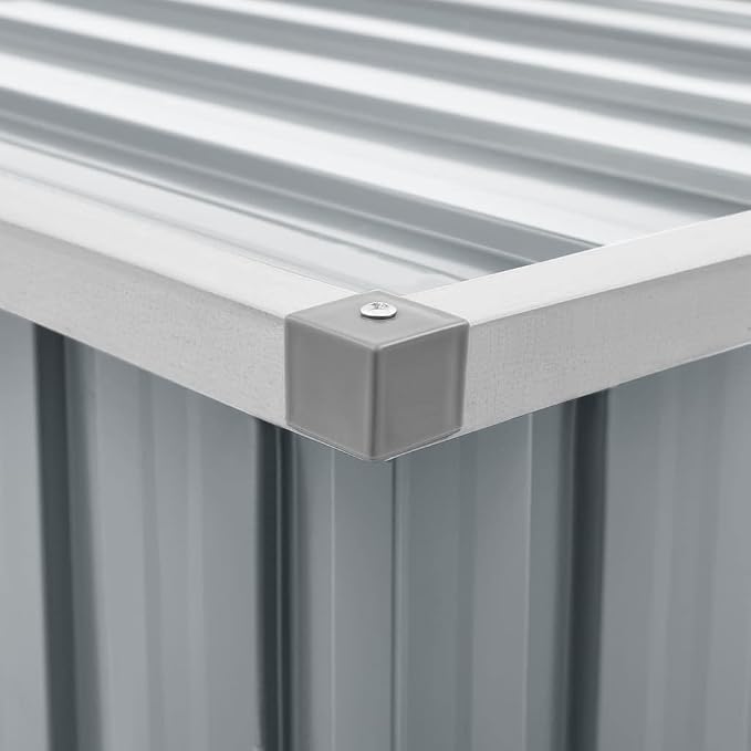 Patio Storage Box,deck box,outdoor storage box,toolbox,patio furniture,Easy to open and close with hinged lid, Gray 58.7"x39"x36.6"