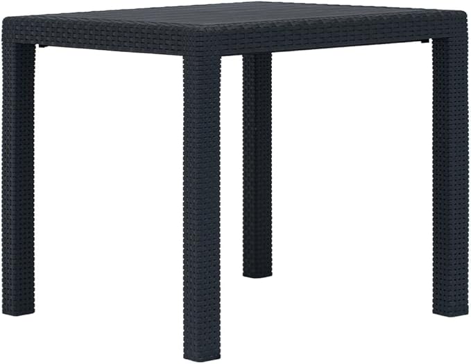 Bistro Set,Patio Lounge Set,Outdoor Patio Furniture,Outdoor Chat Conversation Set,Garden Furniture Sets,for Patio,Backyard,Garden,Outdoor,5 Piece Plastic Anthracite Rattan Look