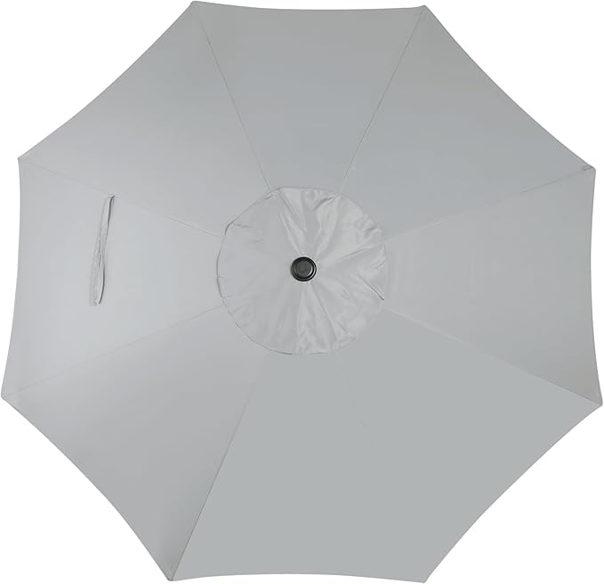 Blissun 10FT Outdoor Patio Umbrella, Outdoor Table Umbrella, Yard Umbrella, Market Umbrella with 8 Sturdy Ribs, Push Button Tilt and Crank