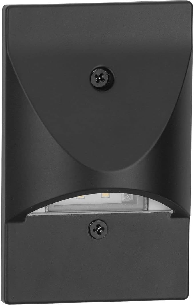 Progress Lighting P660005-031-30 4.5-Watt 3000K Integrated LED Wall or Step Light Black