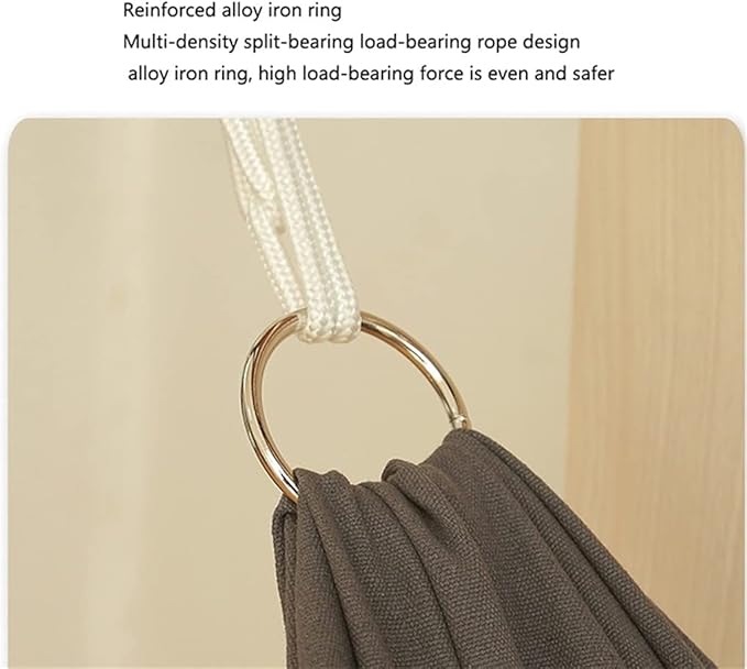 Portable Hammock Portable Double Hammock Rollover Prevention Yard Garden Backyard Canvas Fabric Hammocks Hanging Swing Bed for Backpacking Beach (Color : Pink Size : 200 * 100cm)