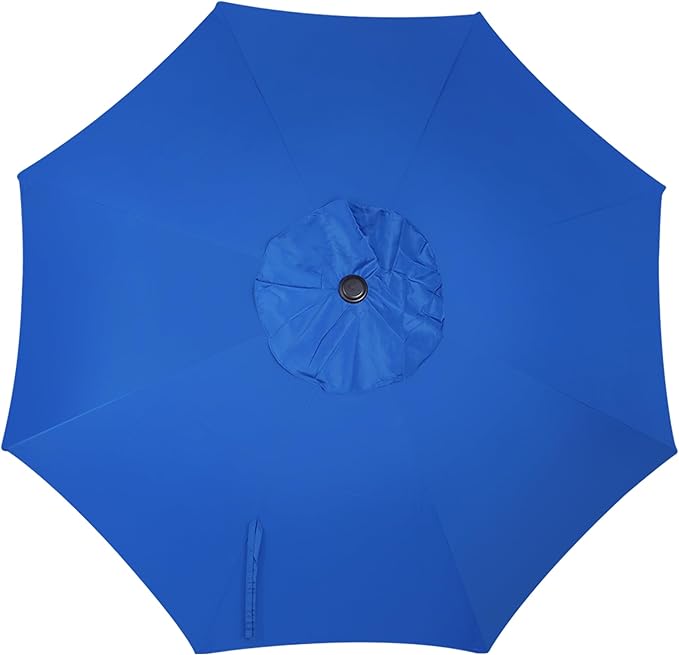 Blissun 10FT Outdoor Patio Umbrella, Outdoor Table Umbrella, Yard Umbrella, Market Umbrella with 8 Sturdy Ribs, Push Button Tilt and Crank