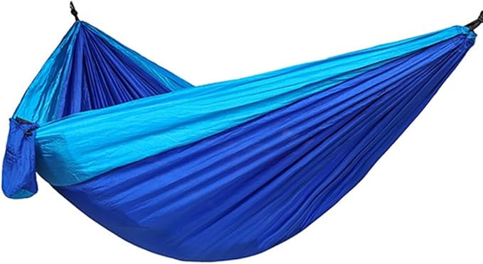 Camping Hammock,hammock,Breathable Nylon Fabric (parachute Fabric) With Strong Load-bearing Capacity, Suitable For Outdoor Places Such As Parks, Seashores And Camping.(Treasure Blue Light Blue)