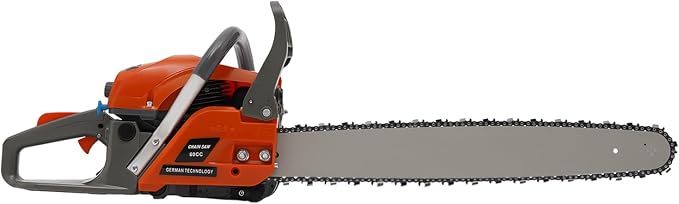 Handheld Cordless Petrol Chain Saw,Single Cylinder Air-cooled 2-Stroke Gas Powered Chainsaw with 18.6OzFuel Tank,60cc Gasoline Chainsaw Power Head for Garden Pruning,Forest Logging,Chopping Wood