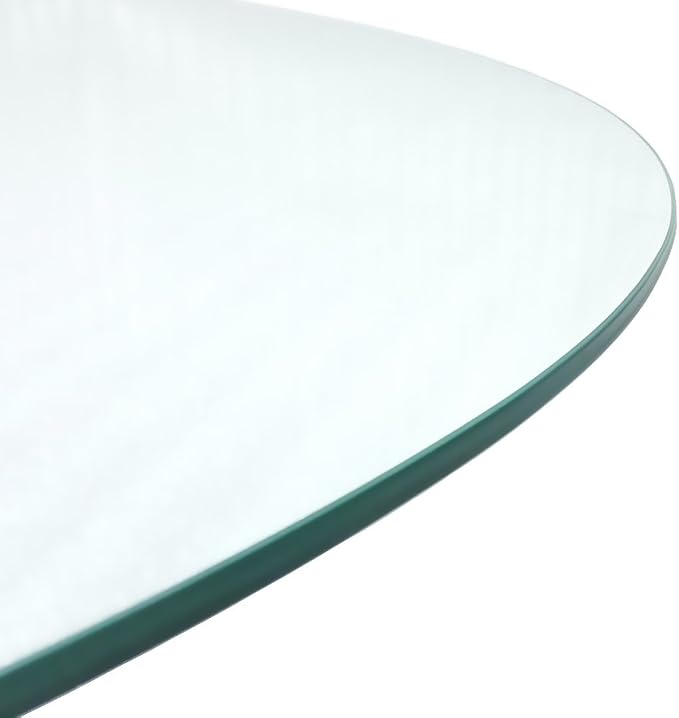 Audio-Visual Direct 42" Round Tempered Glass Table Top with Pencil Edge