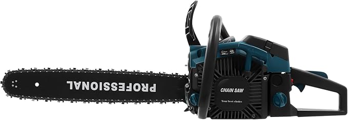 20inch Gas Chainsaw, 3.1HP 58CC 2-Stroke Gasoline Chainsaw, Air Cooled Pull Start Top Handle Gas Powered Chain Saw Petrol Chainsaws with Automatic Chain Lubrication for Trees, Wood Cutting
