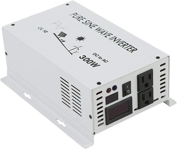 WZRELB 300W 12V Pure Sine Wave Solar Power Inverter DC AC Converter