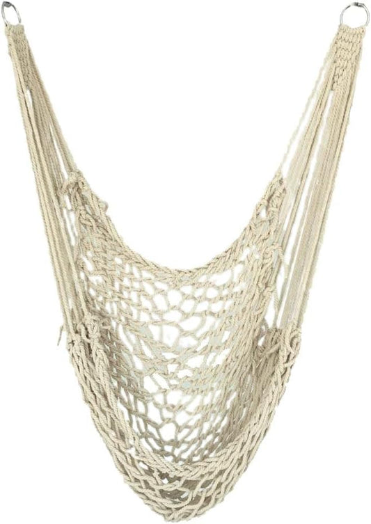 Portable Hammock Camping Rope Chair Home 80x110cm, White, 80x110cm