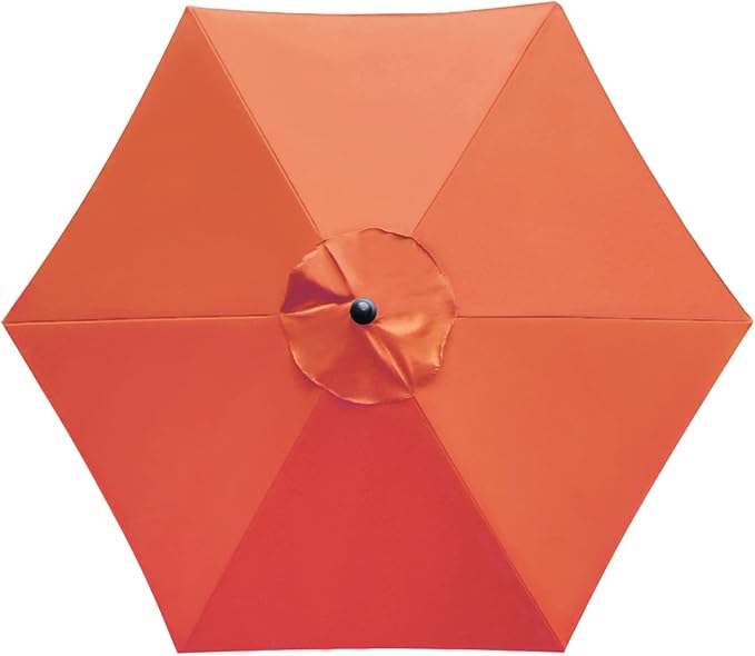 Sunnyglade 7.5ft Patio Umbrella Replacement Canopy Market Umbrella Top Outdoor Umbrella Canopy with 6 Ribs