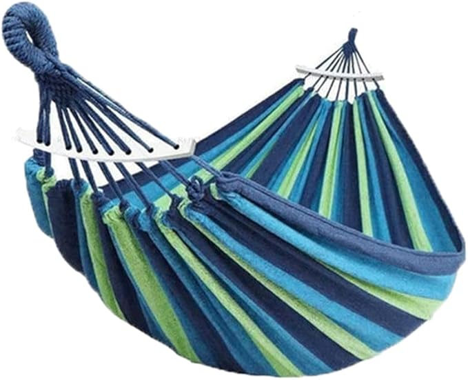 NOBRIM Camping Hammock Thickened Fabric Canvas Hammocks Travel Swing Hanging Bed with Bag Hammock for Travel Camping Camping Accessories