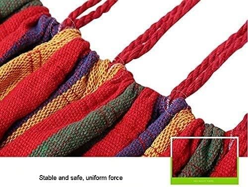 Portable Hammocks Canvas Hammock Backyard Garden Swing Furniture Outdoor Hanging Rocking Chair Hamock Swing Adults Portable Hanging Chair Hammock for Outdoor(Red)