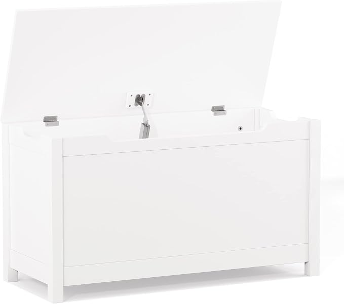 20 Gallon White Resin Deck Box for Patio Outdoor Storage Box with Lid 2.7 cu ft Easy Assembly White