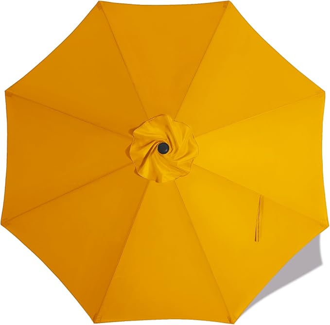 MASTERCANOPY Patio Umbrella 9 ft Replacement Canopy for 8 Ribs-Gold Canopy Only