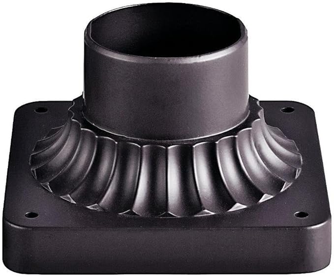 Kichler 9592AZ Accessory Pedestal Mount, Architectural Bronze, 12-Inch