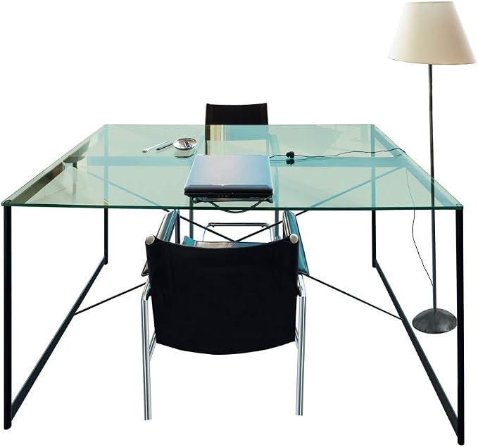 Dulles Glass 54 inch Square Glass Table Top - Tempered - 1/4" Thick Glass Surface, Safe Flat Polished, Eased Corners, Multipurpose for Dining Table, Patio, Coffee and End Table