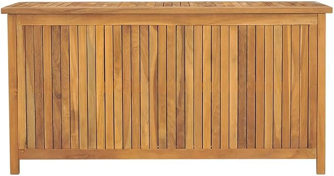 Solid Wood Outdoor Storage Bench,Solid Teak Wood Garden Deck Box Patio Storage Box with Liftable Top Outdoor Wooden Storage Container for Patio,Backyard,Poolside, 44.9"x19.7"x22.8"