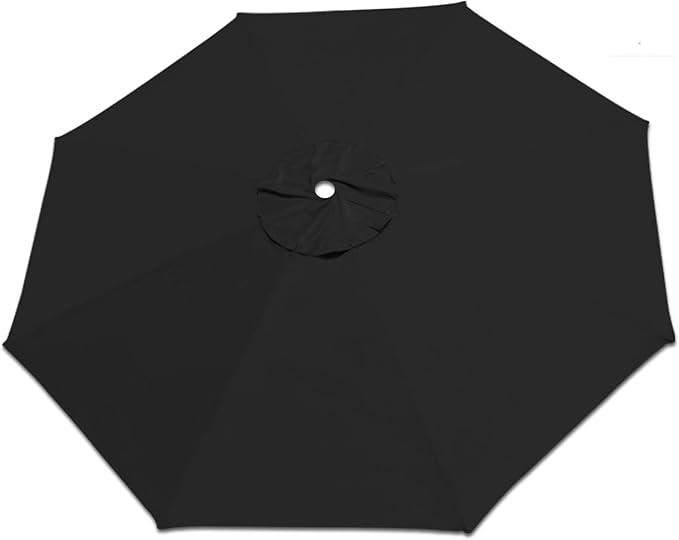 Replacement Patio Umbrella Canopy Cover for 13ft 8 Ribs Umbrella Taupe (Canopy ONLY) (Black)