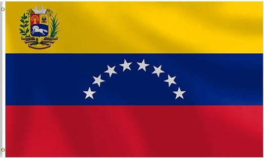 Venezuela Flag 3x5 FT Heavy Duty Venezuelan Flag Double Stitched Vivid Color Fade Proof Outdoor Decor With Brass Grommets(Venezuela)